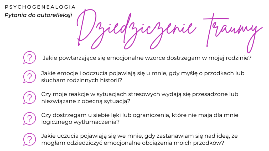 Dziedziczenie traumy pytania